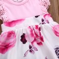 thumbnail image 3 of Dooleck Baby Girl Floral Dress Sleeveless Lace Princess Dress Newborn Infant Clothes, 3 of 7