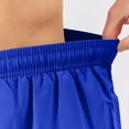 thumbnail image 4 of DDAPJ pyju Mens Drawstring Running Shorts Solid Athletic Shorts Lightweight Quick Dry Workout Gym Shorts with Pockets Blue M, 4 of 7