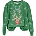 thumbnail image 5 of Chandail Sans Capuche Décontracté à Manches Longues et Col Rond pour Femmes, Imprimé de Noël Automne Hiver, 5 of 5
