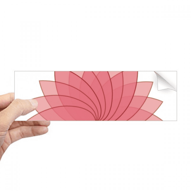 Planta flor flor de loto ilustración Rectángulo Parachoques Pegatina Cuaderno Ventana Calcomanía