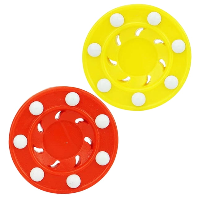 Raindrops 2 Pcs Rondelles de Hockey à Roulettes Légères pour Usage Extérieur Intérieur avec Résistance aux Impacts