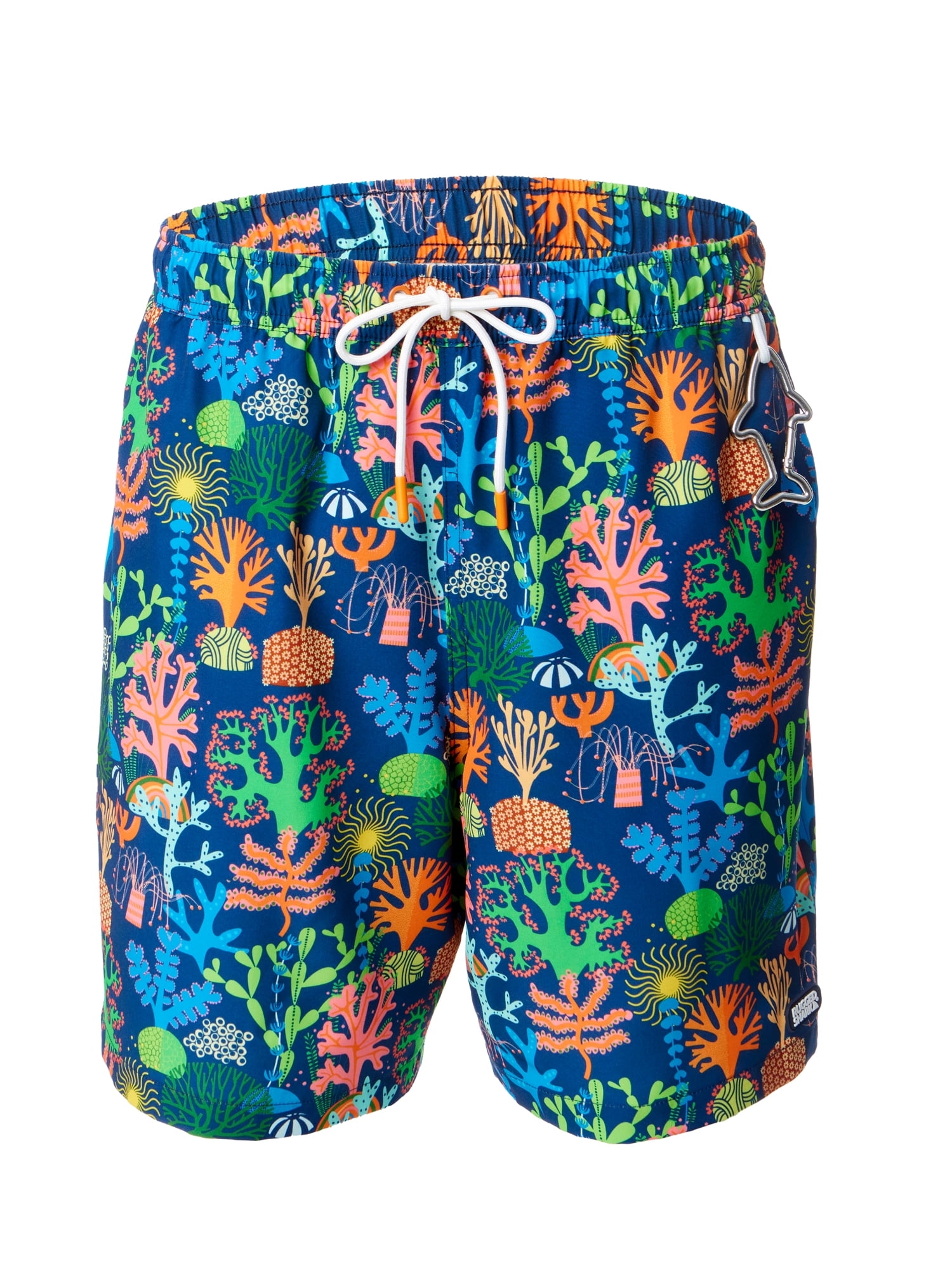 Rugged Shark Men's & Big Men's Swim Trunks, 7" Inseam, Sizes S-3XL