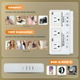 thumbnail image 6 of 220v to 110v Voltage Converter Adapter: International US to Europe Travel Power Strip Plug Transformer - 2000W Electric Hair Dryer Step Down Outlet Converters for US European UK EU Italy, 6 of 9