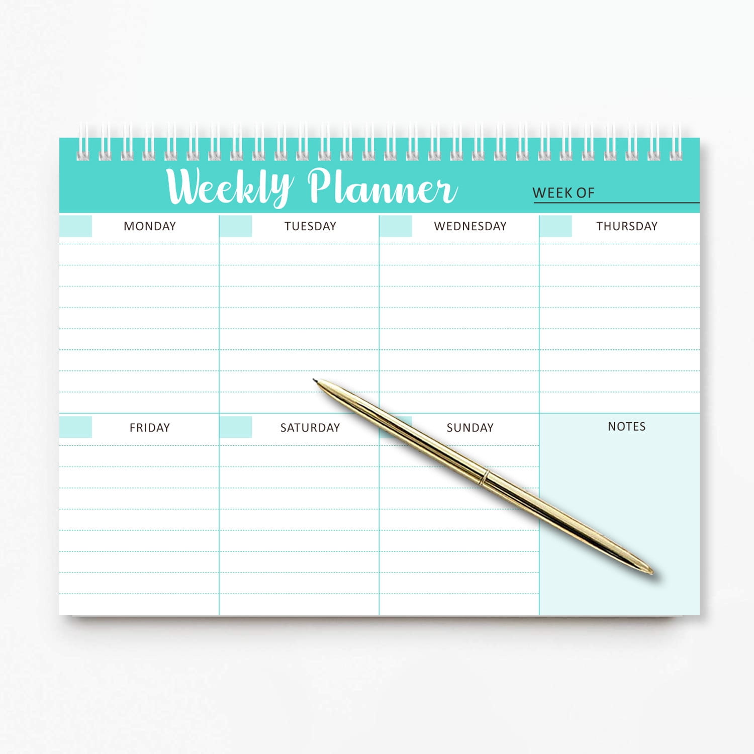 BCZHQQ Maximize Your Productivity: Weekly Planner Notepad