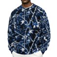 thumbnail image 2 of IAJDKMEK Men's Loose Camo Corduroy Sweatshirt - Crewneck Long Sleeve Pullover Top for Men, Casual Print Sweatshirt for Everyday Comfort, 2 of 5