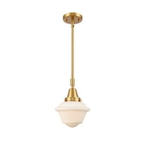 447-1S-SG-G531-Innovations Lighting-Oxford - 1 Light Stem Hung Mini Pendant In Traditional Style-9.13 Inches Tall and 7.5 Inches Wide-Satin Gold