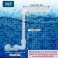thumbnail image 4 of Fuente de estanque con rociador de cascada para piscina, rociador de piscina ajustable Fuente de piscina sobre el suelo Accesorios de enfriamiento de piscina Enfriador de piscina Decoración, 4 of 5