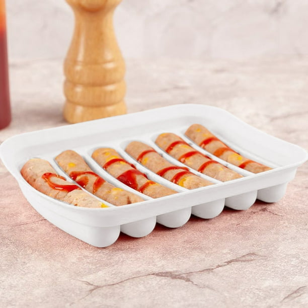 Xihbxyly Bandeja para Salchichas, Molde de Silicona Versátil, Herramienta para Hornear de Fácil Liberación, Perfecta para Salchichas Caseras, Postres, Comida para Bebés, Ideal para Entusiastas de La