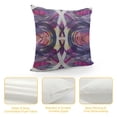 thumbnail image 4 of Creowell  Vintage Throw Pillow Cushion Case, Vintage Style Geometrical Ornament Stripes and Circles in Vibrant Colors Print, DecorativePillow Cover, , Lavender Plum, 4 of 5