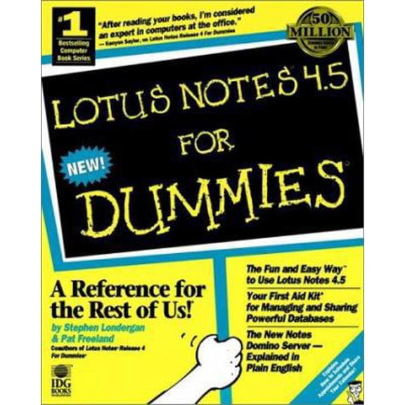Pre-Owned Lotus Notes? 4.5 For Dummies? (Paperback) 0764501852 9780764501852
