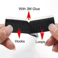 thumbnail image 4 of Cinta de sujeción de gancho y bucle autoadhesiva fuerte, adhesivo de nailon Belcro Coser Adhesif para accesorios de bricolaje, 1M, 16-100mm, 4 of 4