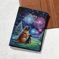 thumbnail image 5 of Happy New Year Mastiff Family Cheer Winter Midnight Firework Travel Passport Wallet Mastiffs Dog Lover Gifts Idea PU Leather Passport Holder Cover - 02025, 5 of 5