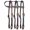 Black, variant on Showman Single Ear Rawhide Laced Rough-out Leather Headstall (Pink)
