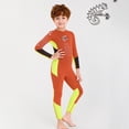 thumbnail image 3 of Soidarity DIVE SAIL Neopreno Niños Traje de buceo Cuello 2.5mm UPF 50 Mantener caliente Deportes acuáticos Snorkeling Playa Jugar Traje de Deportes acuáticos Naranja SG Soidarity OD003304-14, 3 of 6