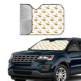 thumbnail image 2 of Yiaed Rabbit And Carrot Print Car Windshield Sunshade Front Auto Car Front Window Sun Shade Foldable Sun Visor Shield Cover Auto Accessories for Sedan SUV Truck-Medium, 2 of 5