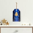 thumbnail image 2 of Northlight 12.25" Tis the Season to Sparkle Blue Christmas Gift Tag Wall Decoration, 2 of 8