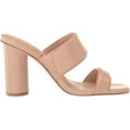 thumbnail image 6 of Cole Haan Reina Two-Band Brush Leather Slip On Open Toe Block Heeled Sandals (Brush Leather, 11), 6 of 6