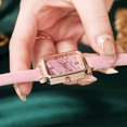 thumbnail image 2 of Women's Vintage Square Dial Belt Watch with Adjustable Buckle, Retro Style Quartz Analog Watch, Ideal Gift for Her on Special Occasions, 2 of 3