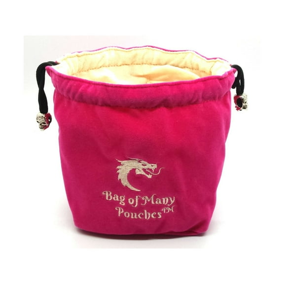 Old School Dice & Accessories Bag of Many Pouches - Pink New