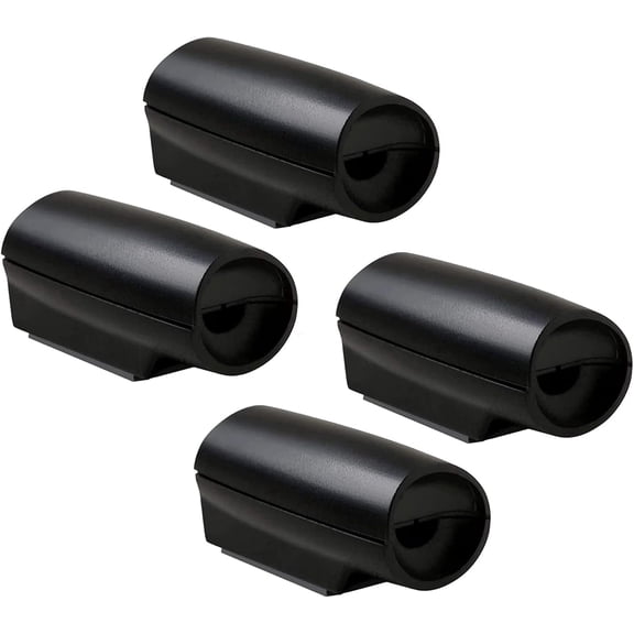 4Pcs Deer Whistles for Cars with Extra Tapes Minimum Design Black