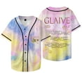 thumbnail image 1 of Glaive 2025 Tour Dates Merch Veste de Baseball Tee Cosplay Unisexe Col en V Manches Courtes T-Shirts, 1 of 6