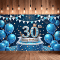 thumbnail image 7 of Yatrandify Blue Balloons Birthday Banner Decorative Design Birthday Event for Adult Celebration Indoor Decoration, 7 of 7