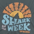 thumbnail image 2 of Shark Week Officially Licensed Lino Sunset Women's T Shirt, Charcoal, Medium, 2 of 4
