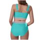 thumbnail image 4 of Traje de baño de moda para mujer, conjuntos de bikini de cintura alta, dos piezas, traje de baño con nudo recortado, traje de baño de nailon para mujer, 4 of 7