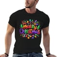 thumbnail image 6 of Merry Christmas Men Short-Sleeve T-Shirt Novelty Graphic Tees Fashion Crew Neck T Shirt Cotton Tops, 6 of 10