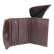 thumbnail image 4 of Cartera Tarjetero Piel Genuina Monedero Broche Imán cafe, 4 of 7