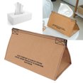 thumbnail image 1 of Tissue Dispenser, Fine Stitching Tissue Holder Large Capacity Eco Friendly Easier To Exchange Washable Kraft Paper  for Office Grey,, 1 of 8