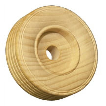 4 Pcs 3" Treaded Wooden Wheels / Tires 1" thick Hole size 3/8"Use AP3000, AP3030 or AP3500 Axle pegs for 3/8 holes.