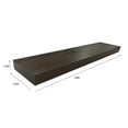 thumbnail image 3 of Mainstays Walnut 23" Wood Floating Shelf, 3 of 6