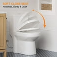 thumbnail image 5 of HOROW 1.28GPF Round Bathroom Compact One Piece Toilet Elongated Dual Flush Water Closet 12" Rough-in, 5 of 9