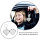 thumbnail image 3 of GOOHOCHY 2 llaveros con espejo plegable en forma de corazón, espejo compacto portátil de doble cara para mujer, colgante para bolso, decoración., 3 of 8