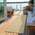 thumbnail image 6 of Addison Rugs Chantille Indoor/Outdoor Transitional Floral Gold Washable Runner Rug, 2'3" x 7'6", 6 of 6