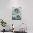 thumbnail image 3 of Dandelion Wall Art Farmhouse Dandelion Bathroom Pictures Wall Decor Rustic Dandelion Painting Country Canvas Prints Modern Home Artwork Framed Decor for Bedroom Living Room 12"x16", 3 of 6