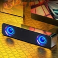 thumbnail image 5 of FYHALE Computer Speakers, PC Speakers with Loud Stereo Sound, Headphone-in for Desktop, Laptop, Monitor, 5 of 6