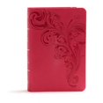 thumbnail image 1 of KJV Grande Impression Bible Compacte de Référence, Toucher Cuir Rose, 1 of 1