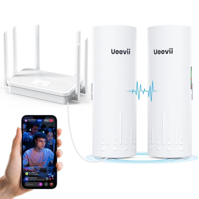 Kit de puente inalámbrico y enrutador WiFi UeeII CPE450 WR3000K