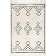 thumbnail image 2 of nuLOOM Mackie Moroccan Diamond Tassel Shag Area Rug, 7' 10" Square, Off White, 2 of 4