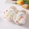 thumbnail image 2 of Nygoyerh Infant Baby Girl Spring Summer FlatsBow First Walker Crib Shoes With Headband Festival Baby Shower Gift, 2 of 5