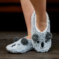 thumbnail image 2 of Cozylook Cute Animal Slipper Socks for Toddler Kids Girls Women, Fuzzy Fluffy Sherpa Lined, Non-Slip Indoor House Shoes, Cozy Birthday Christmas Gifts, Koala Big Kid 4-6, 2 of 6