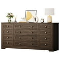 thumbnail image 3 of 12 Drawer Dresser for Bedroom, Wood Chest of Drawers for 65 Inch TV, Wide Closet Dressers Organizer for Living Room, Hallway, Bedroom, 3 of 8