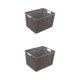 thumbnail image 3 of Advancent Caja de plástico duradera, organizador de almacenamiento apilable para habitación o dormitorio, organizador de dormitorio, cesta Type5 NO5, 3 of 6
