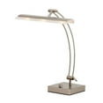 thumbnail image 1 of Adesso 5090-22 Esquire LED Desk Lamp, 13-19 in, 9W Full Spectrum LED, Brushed Steel, 1 Table Lamp, 1 of 4