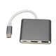 thumbnail image 2 of 3 In 1 USB C Hub, Advanced Chipset Multiport High Compatibility Silver USB C Hub For Desktop, 2 of 8