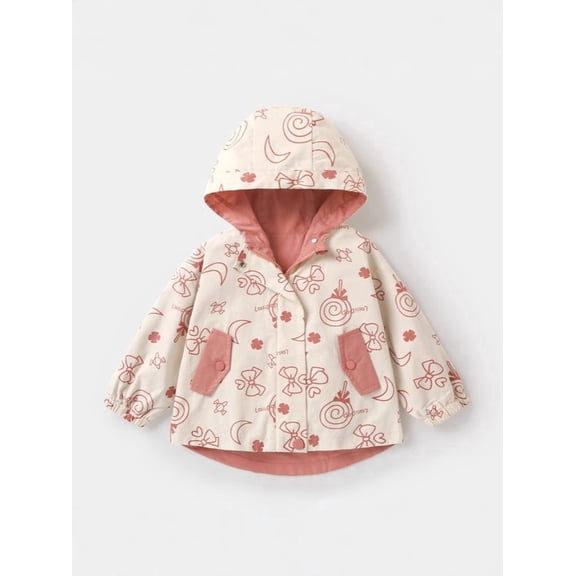 Spring Autumn Baby Girls Zipper Hooded Casual Jacket Girls Fashion Hoodie Children's Clothing