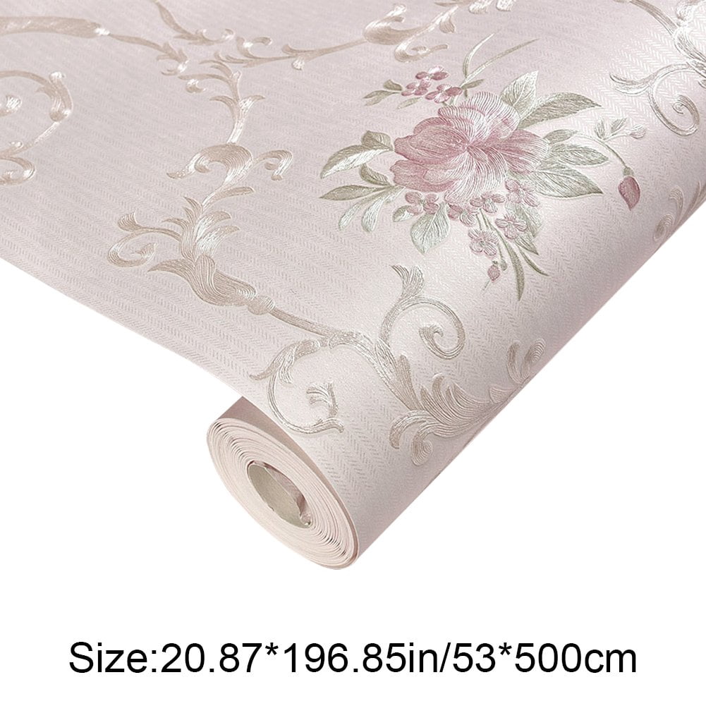 Vjnyvs Flower Wall Art Decals Peony Floral Wall Stickers Peel and Stick Leaves Wall Art Mural for Living Room Bedroom Wall Decor