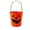 15#Orange, variant on Halloween Treat Bucket Portable Handheld Candy Pail with Ergonomic Carry Handle and Spacious Interior, Felt Storage Container for Holiday Party Goodies Small Trinkets and Favors